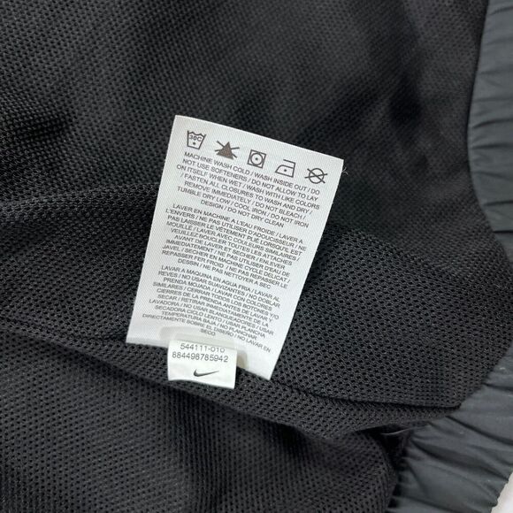 Vintage Nike Jacket Men XL Black White Windbreaker Track Big Logo Athletic 80s - Picture 8 of 12